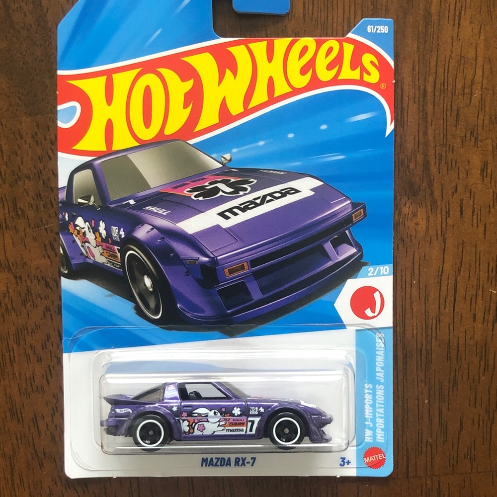 Mattel Hot Wheels Purple Mazda RX-7